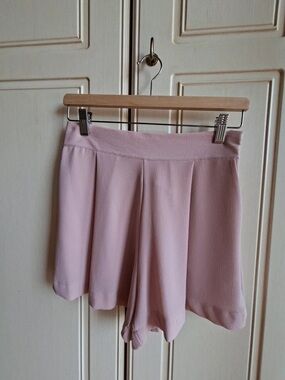 Pleaser Light Pink Pleated Skort - Feminine Casual Piece